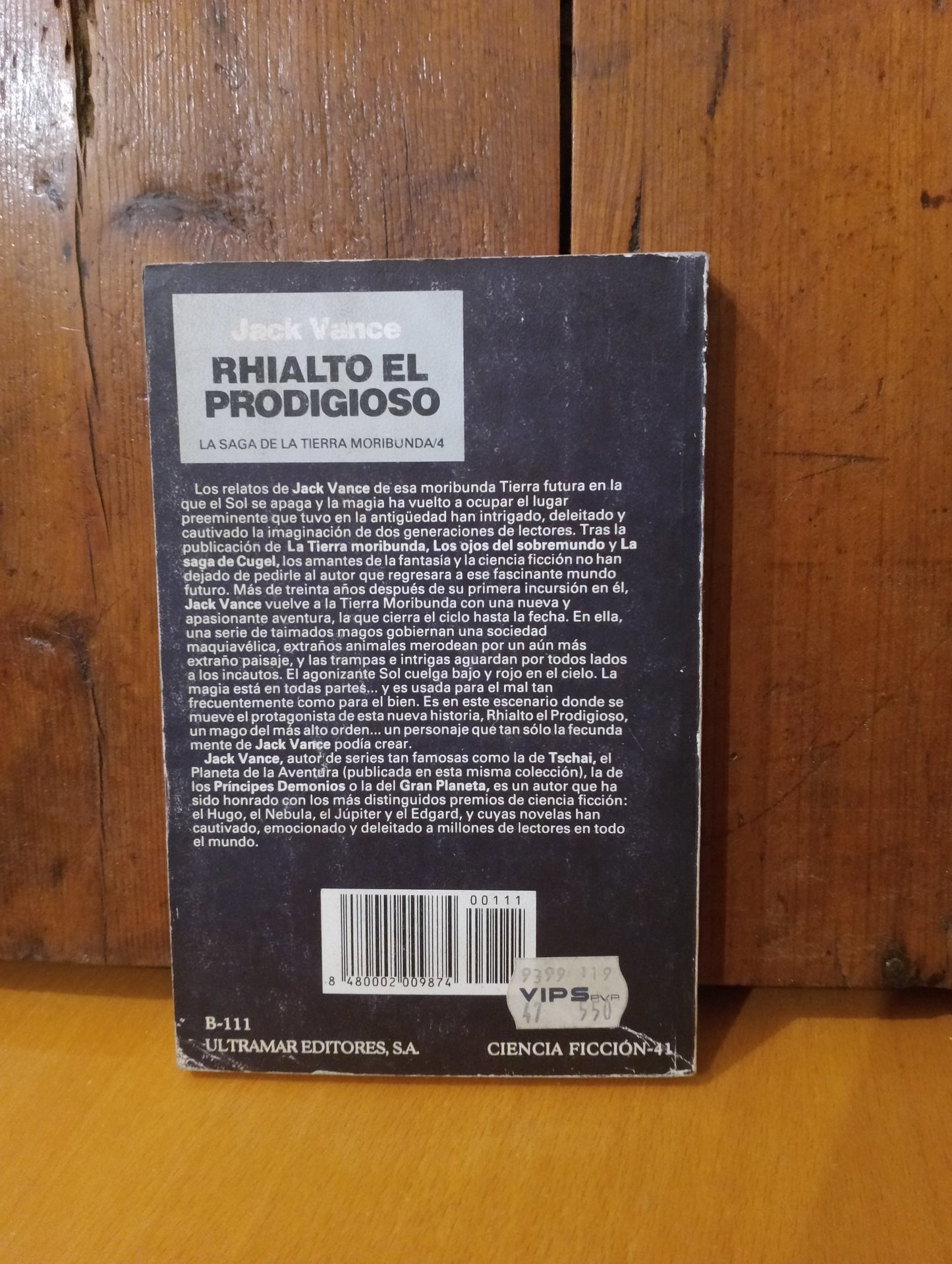 Rhialto el prodigioso. Jack Vance