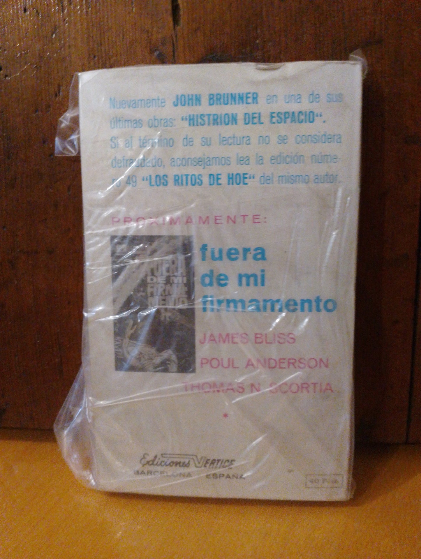 Histrión del espacio. John Brunner