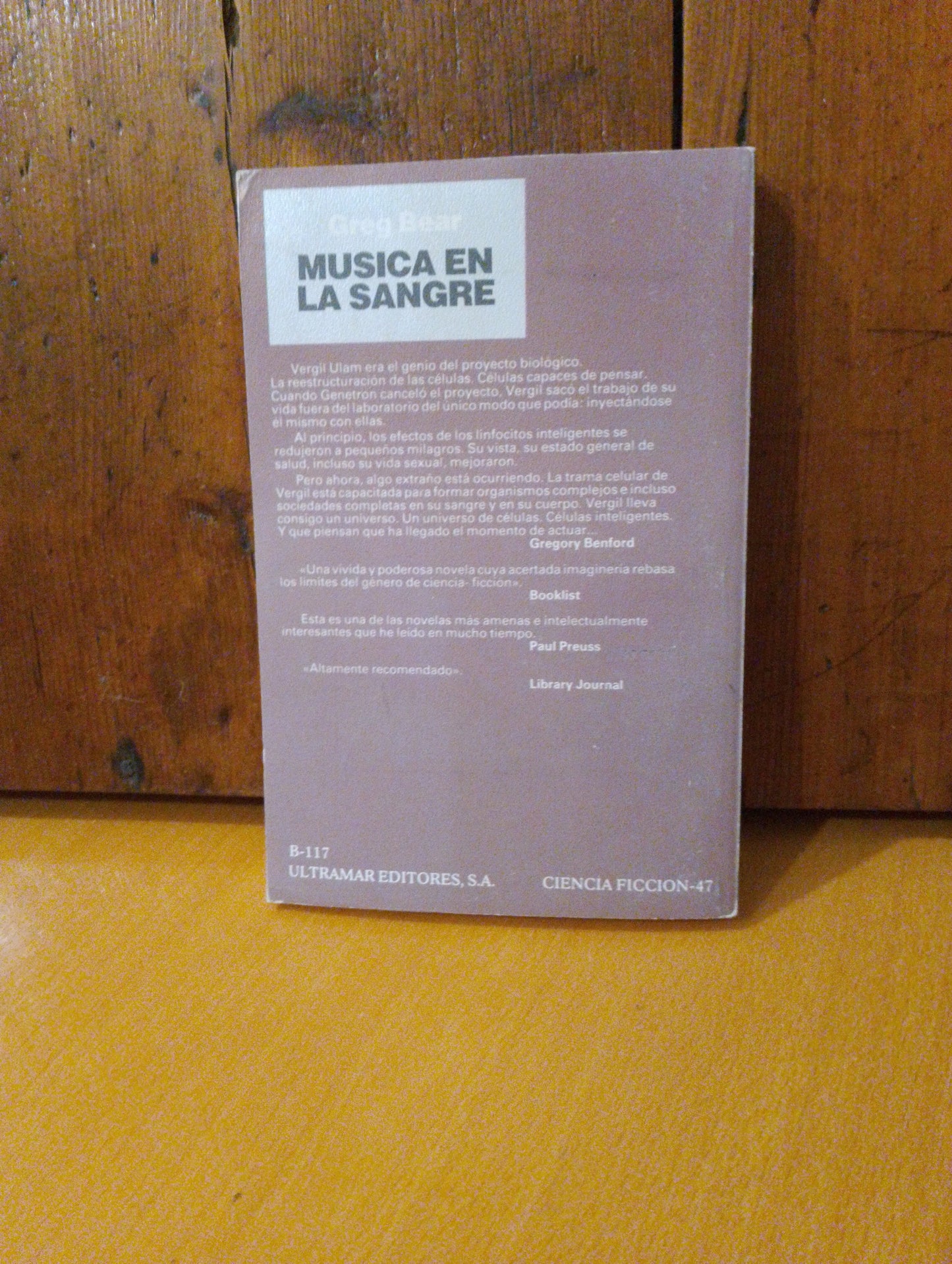 Música en la sangre. Greg Bear