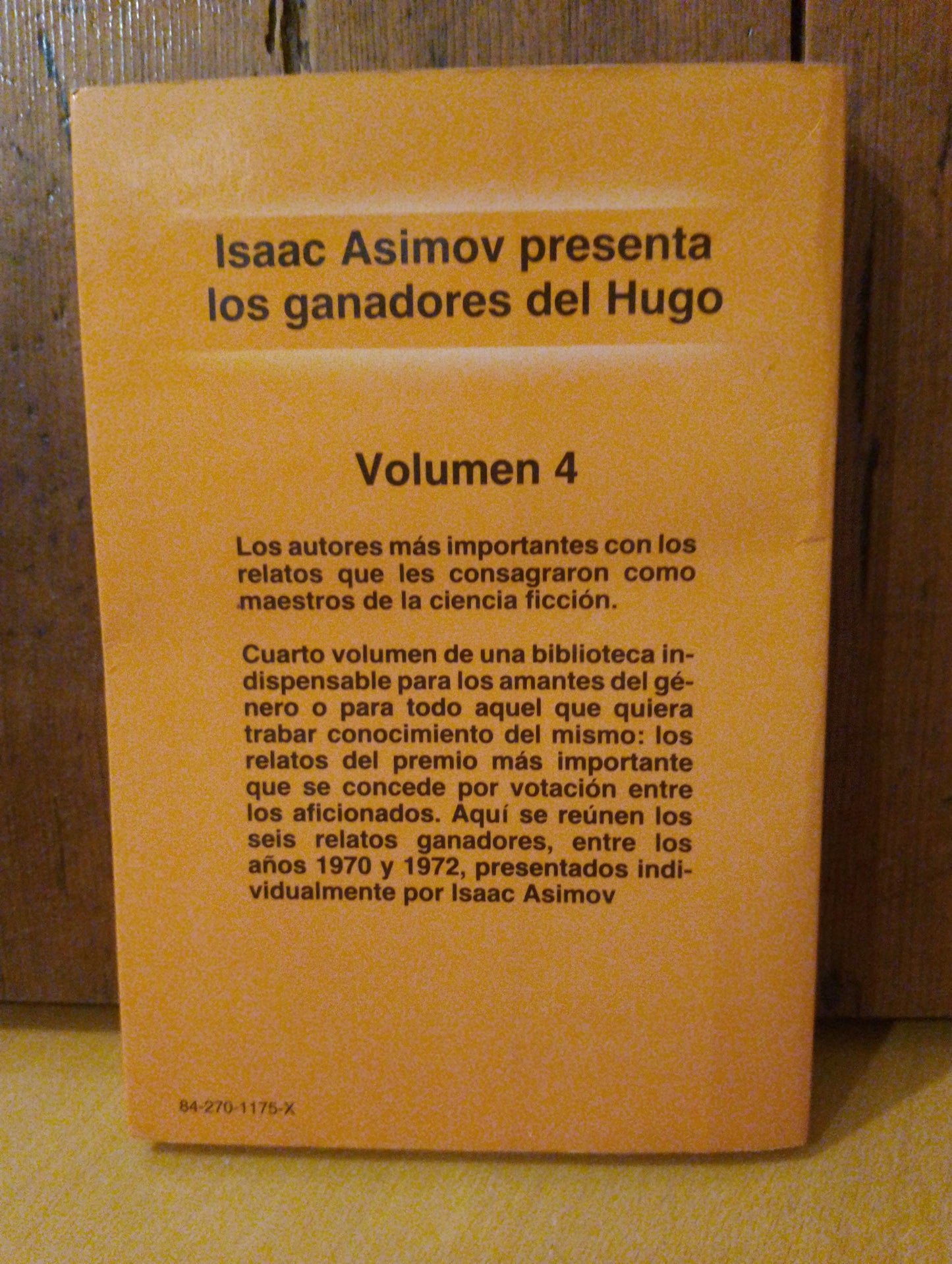 Los premios Hugo 1970-1972. Isaac Asimov