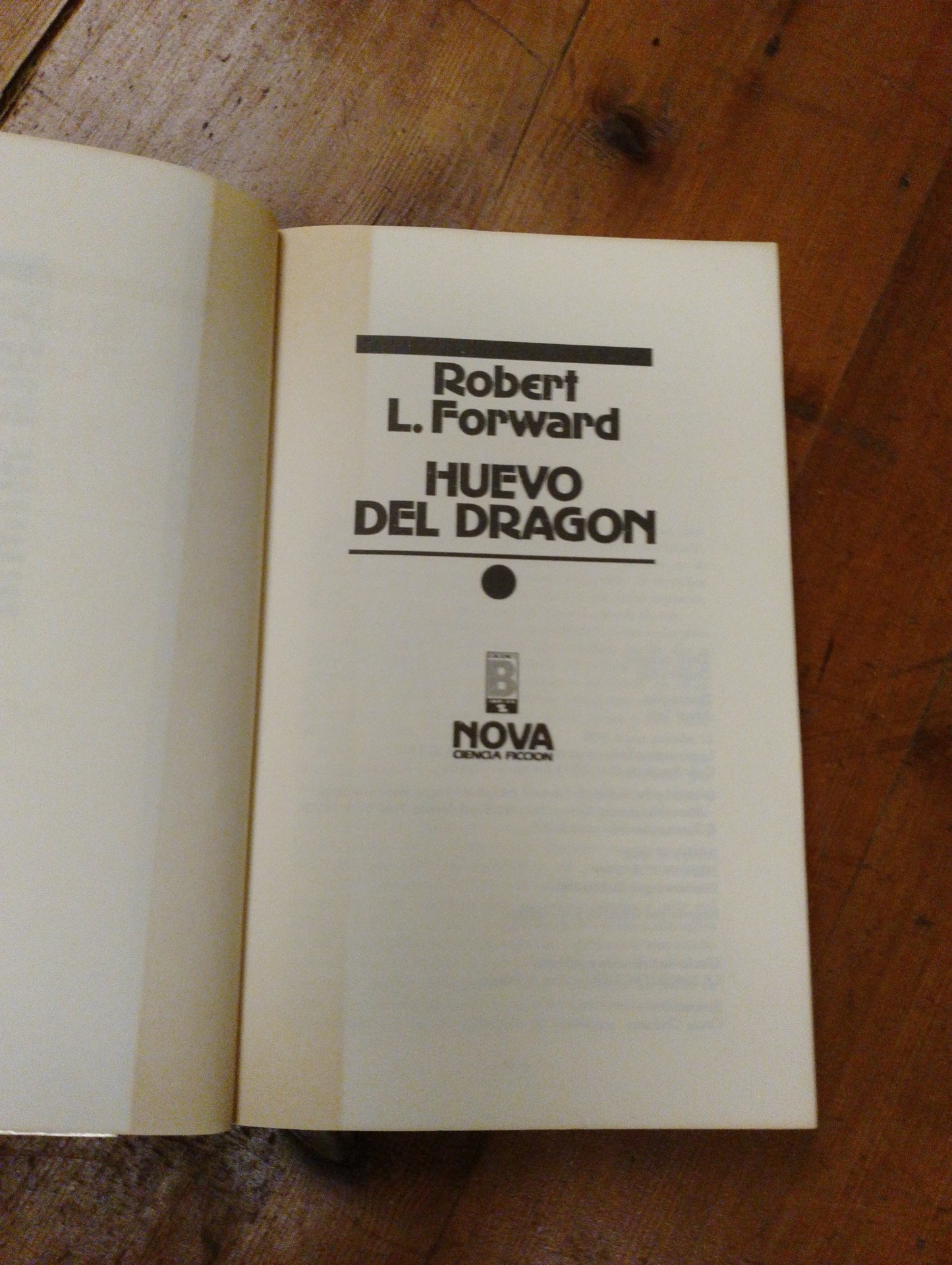 Huevo del dragón - Robert L. Forward (Libro usado - Ciencia ficción clásica)