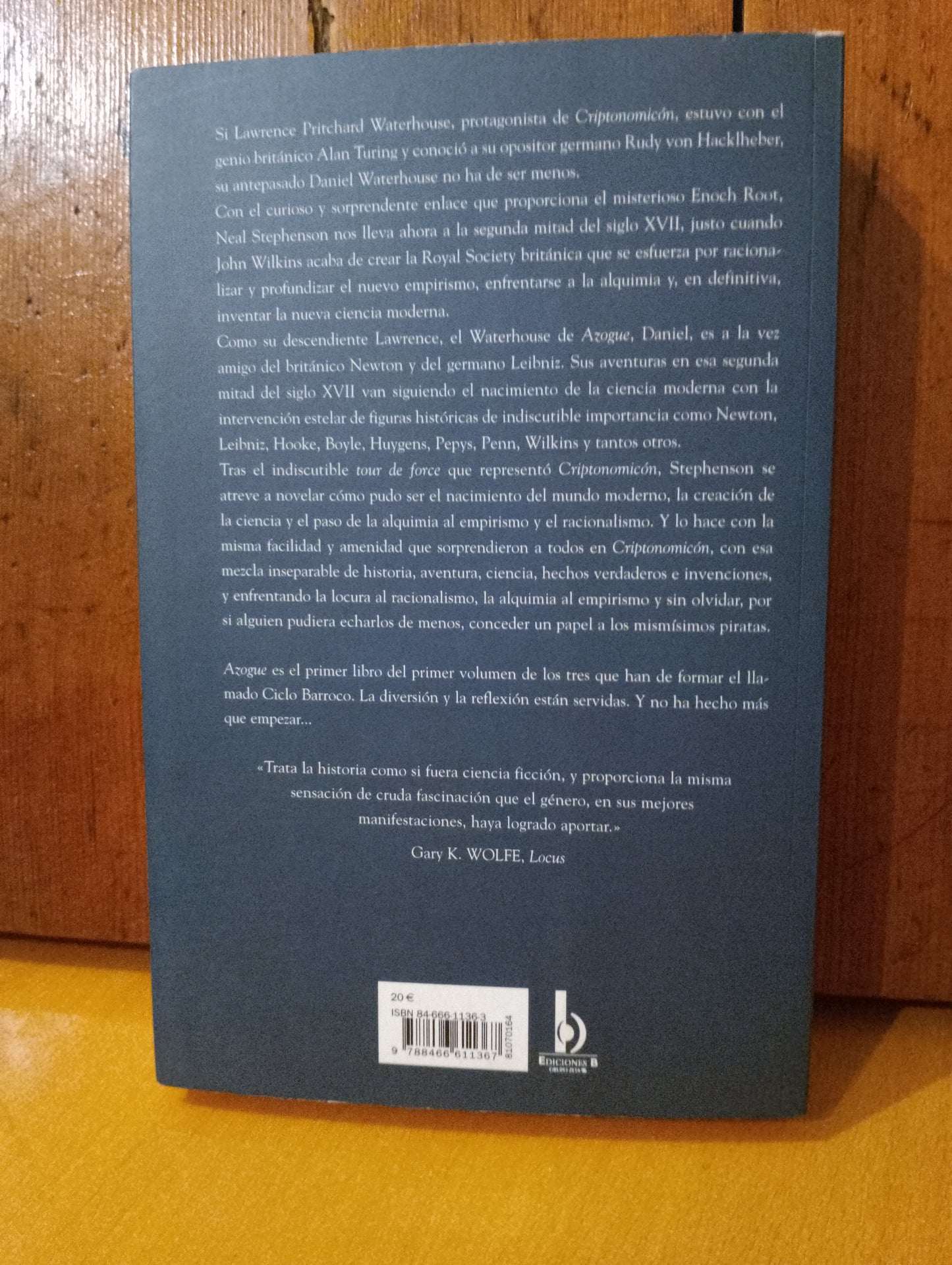 Ciclo barroco. Azogue. Neal Stephenson