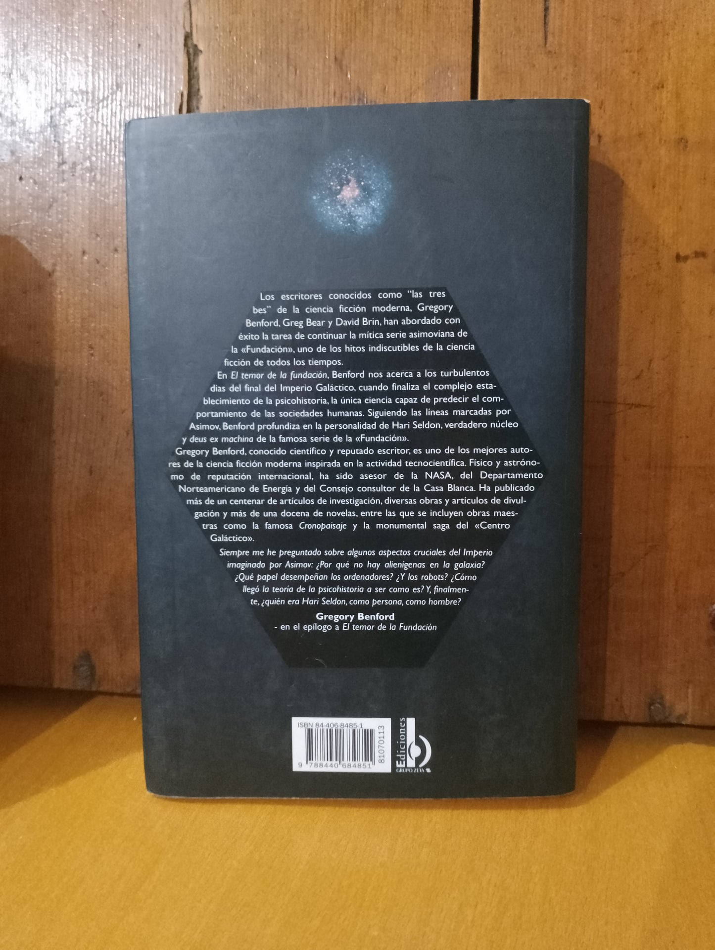 El temor de la fundación. Gregory Benford