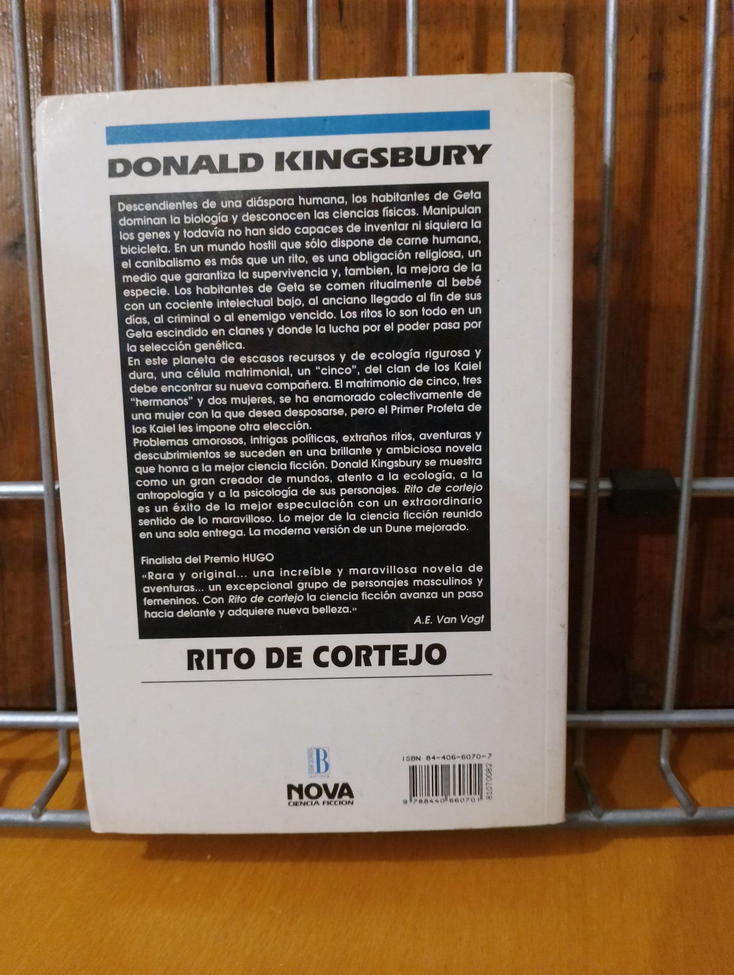 Rito de cortejo. Ronald Kingsbury