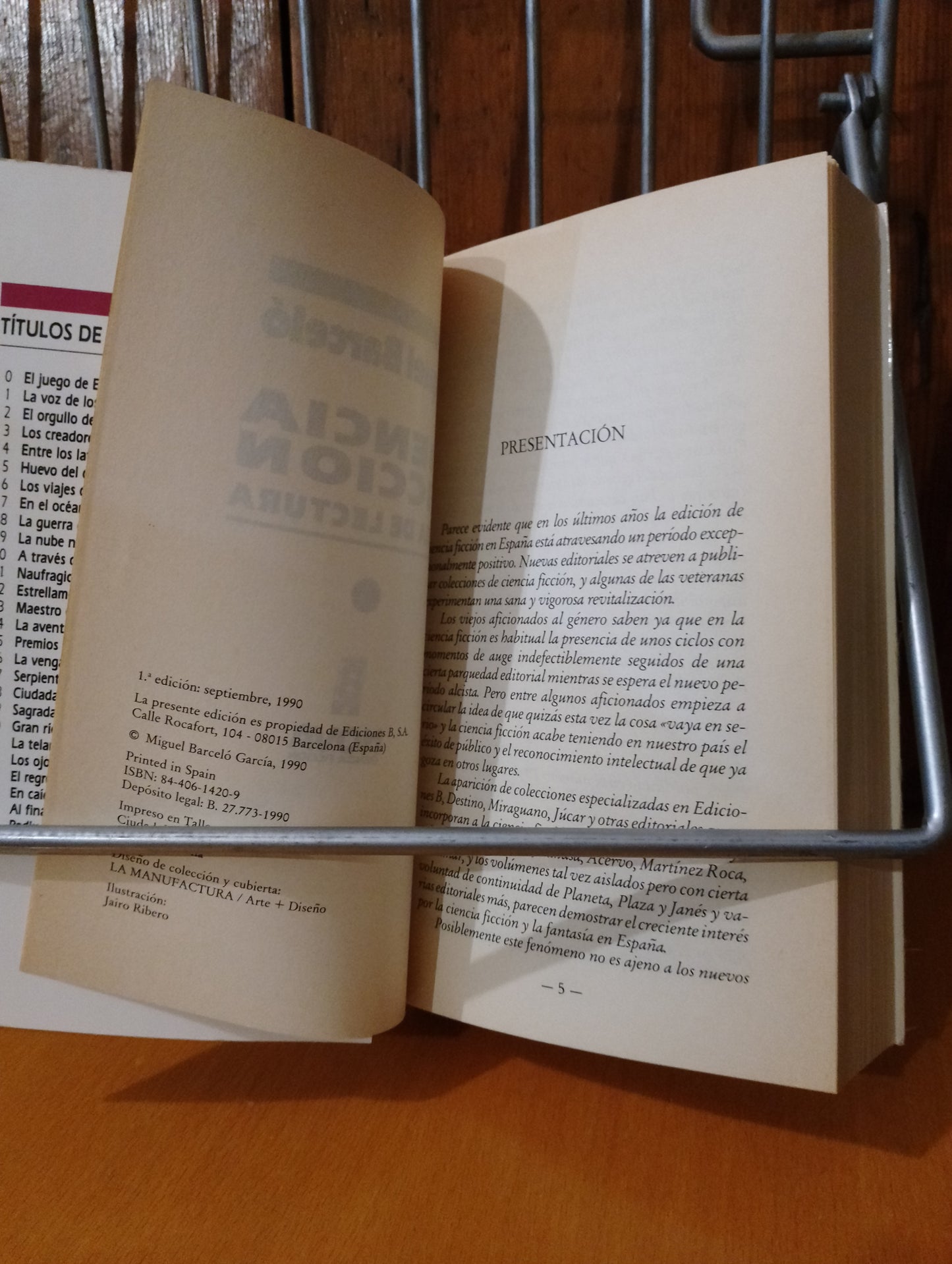 Ciencia ficción. Guia de lectura. Miquel Barceló