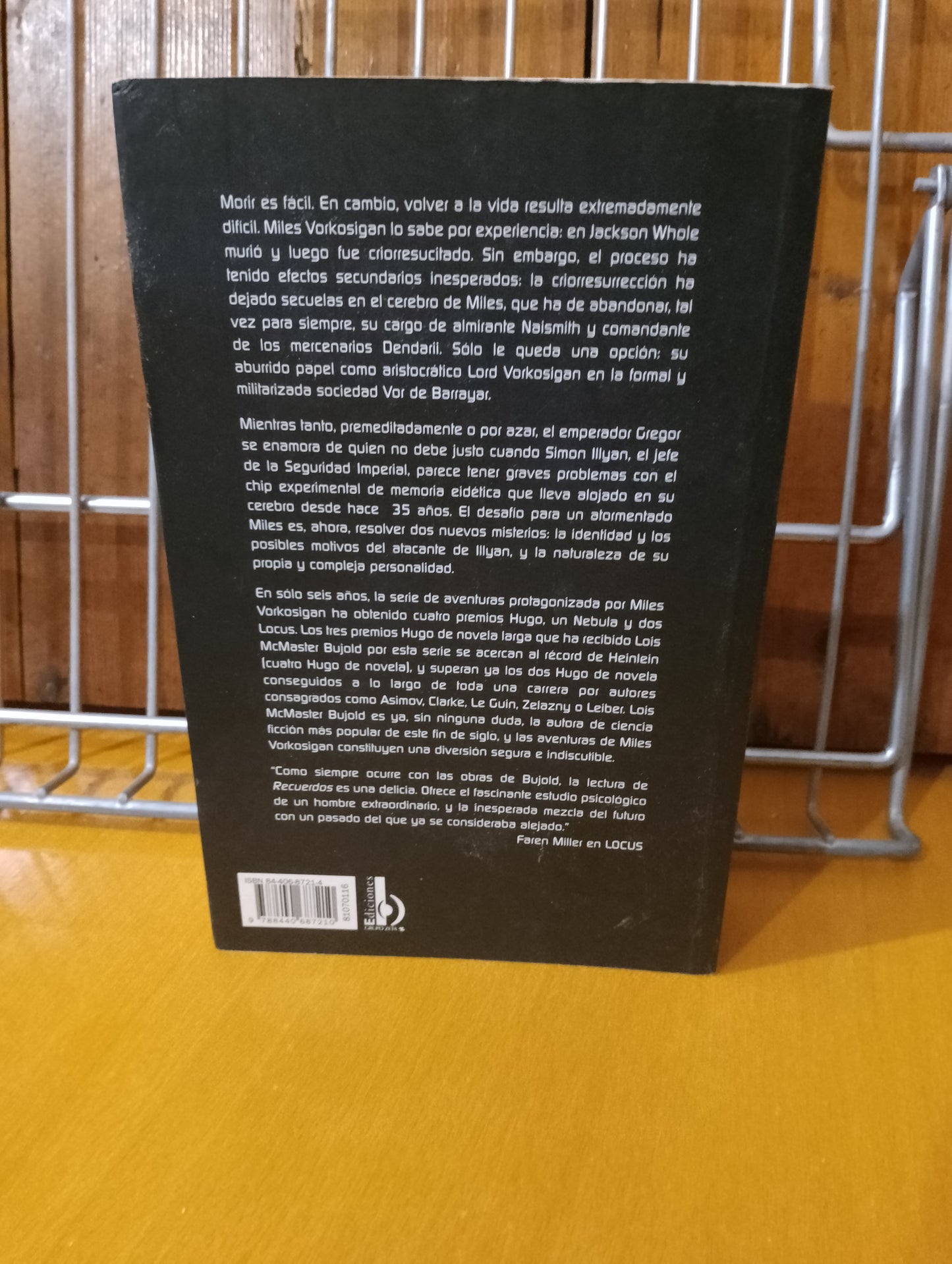 Recuerdos. Lois McMaster Bujold