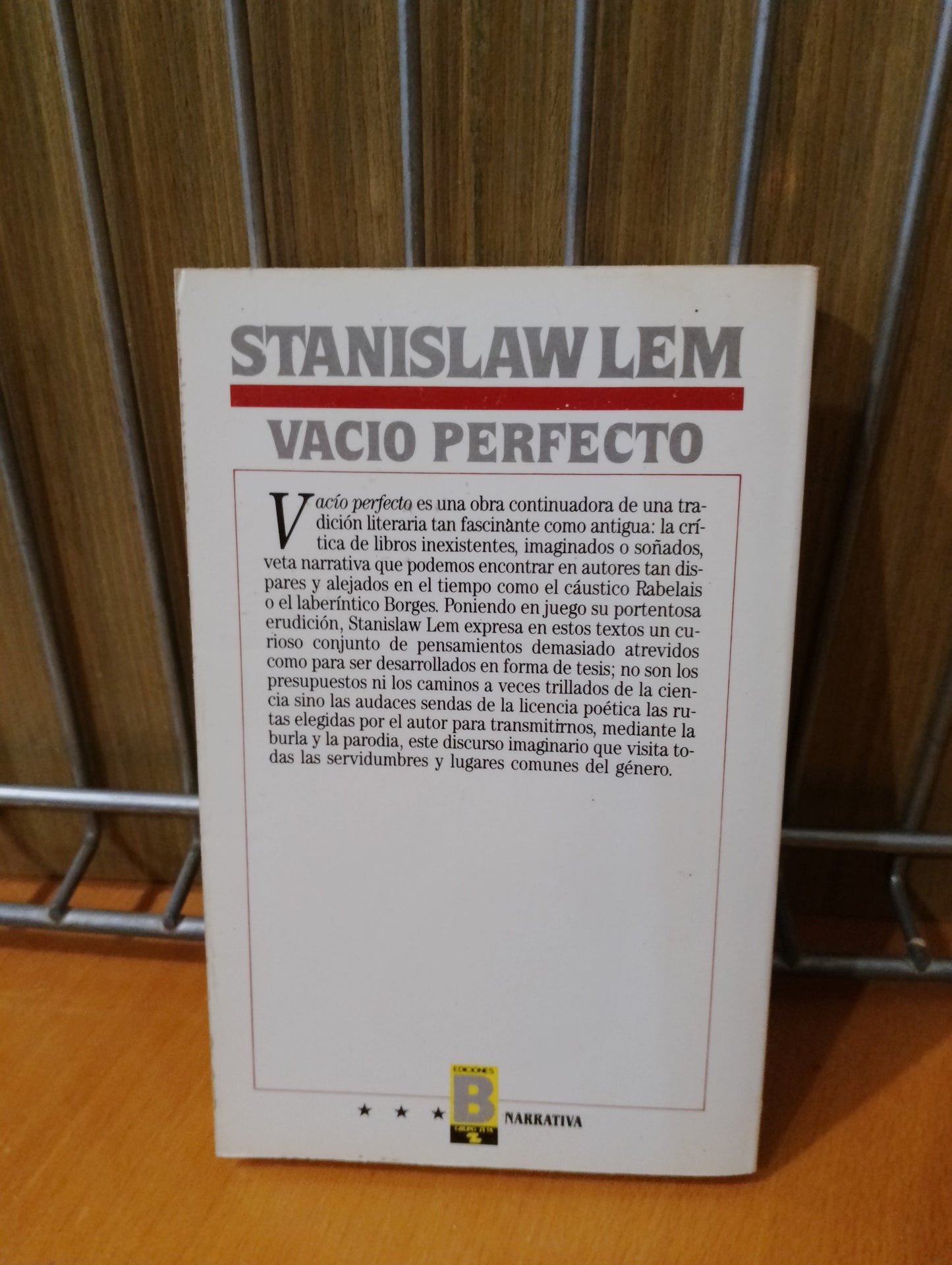 Vacío perfecto. Stanislaw Lem