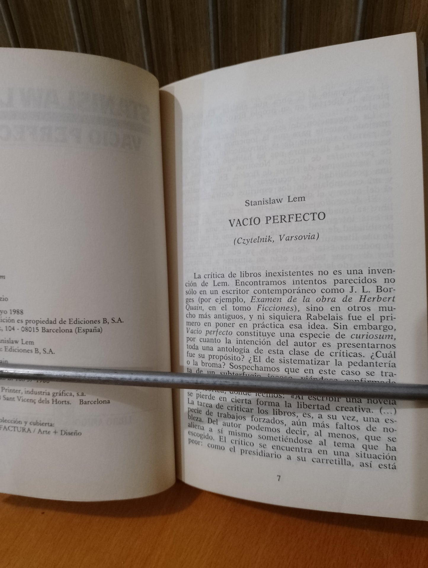 Vacío perfecto. Stanislaw Lem