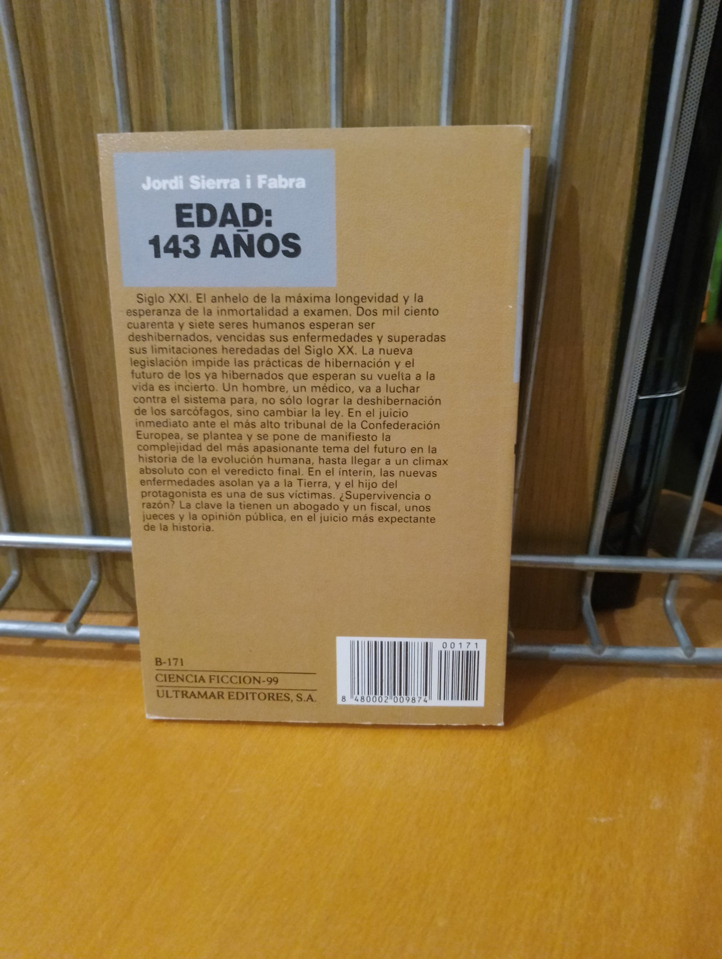 Edad 143 años. Jordi Sierra i Fabra