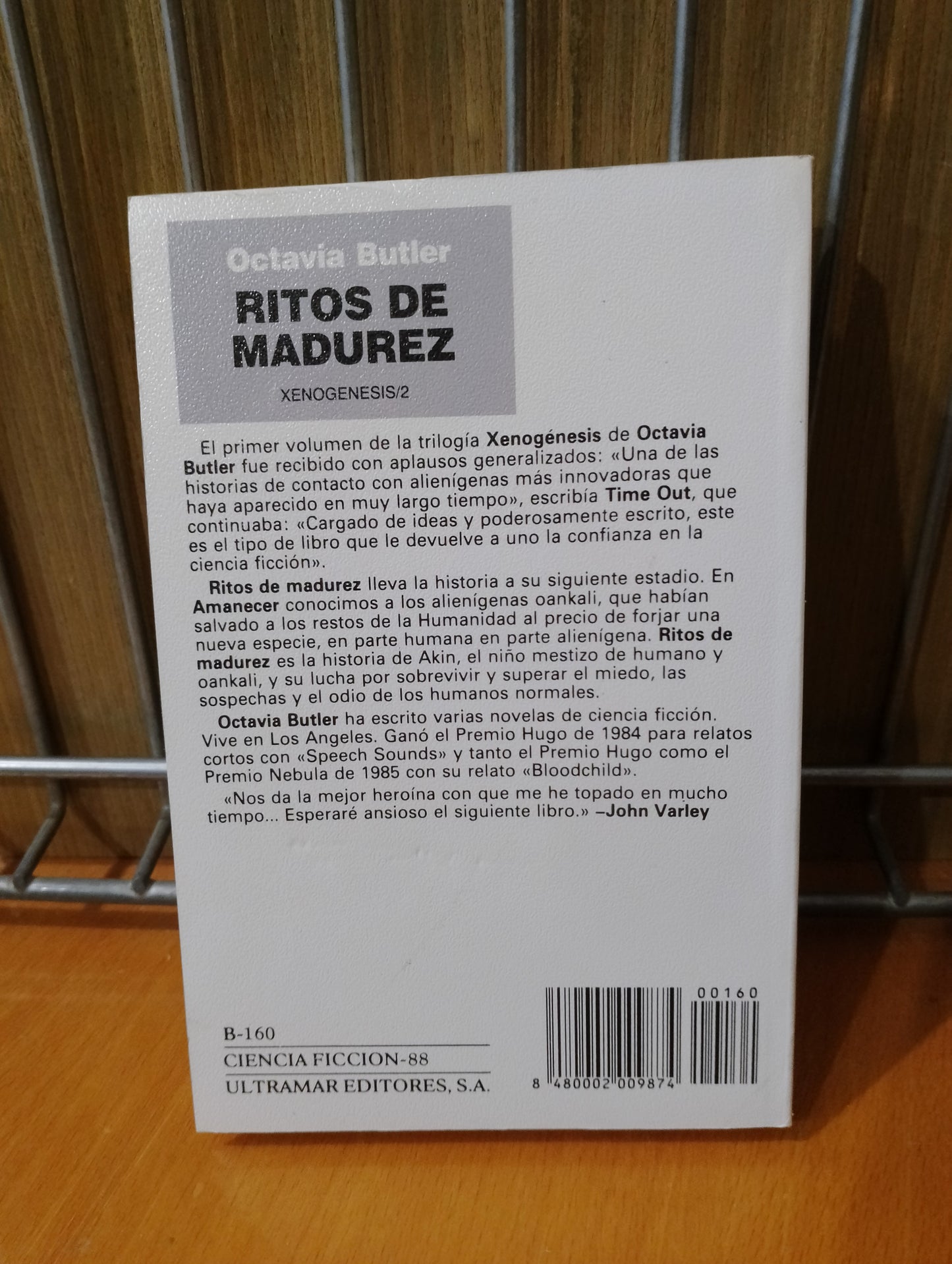 Ritos de madurez. Octavia Butler
