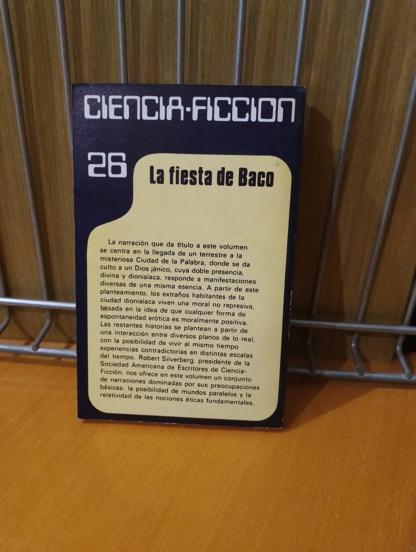 La fiesta de Baco. Robert Silverberg