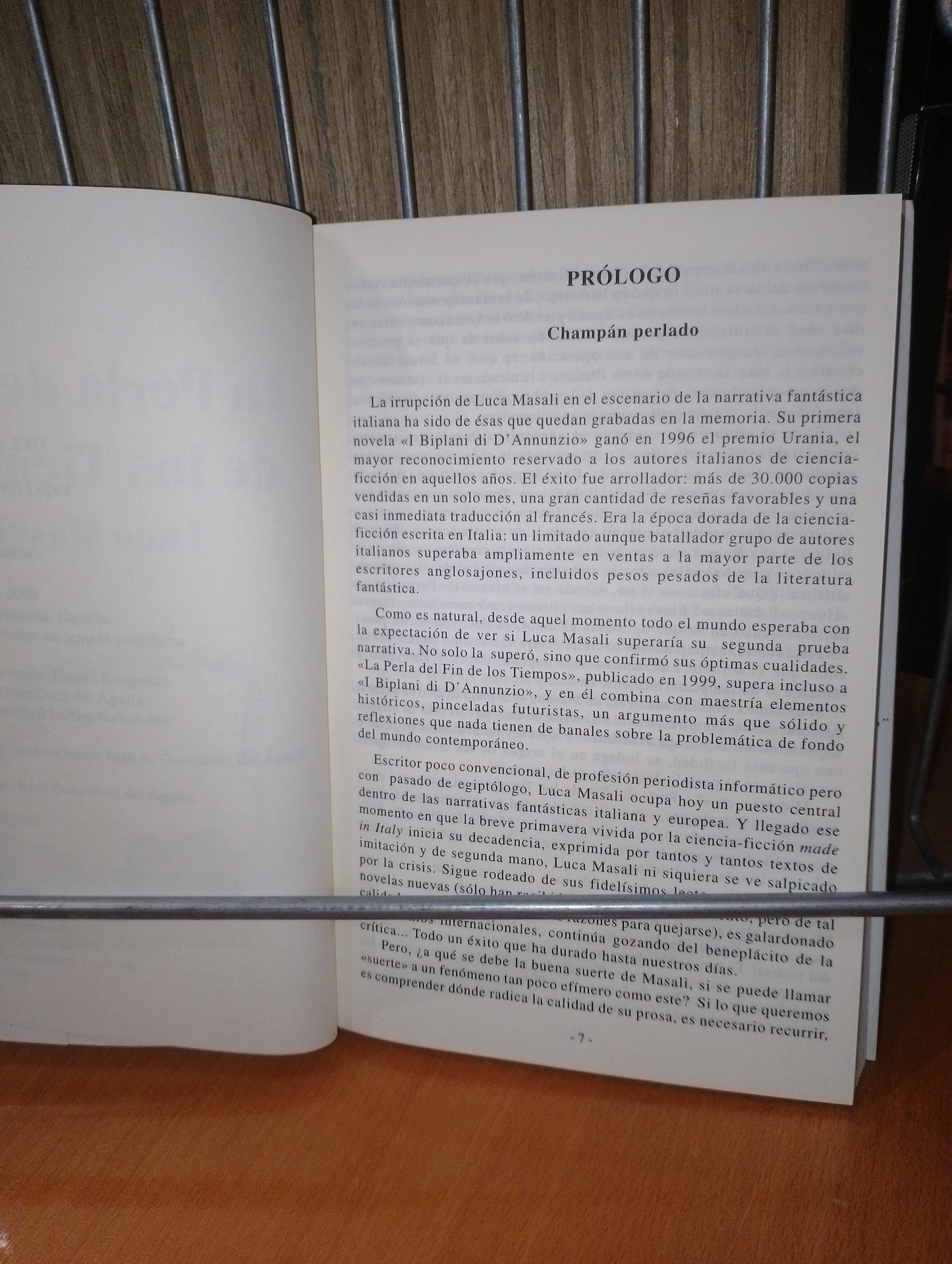 La perla del fin de los tiempos. Luca Masali