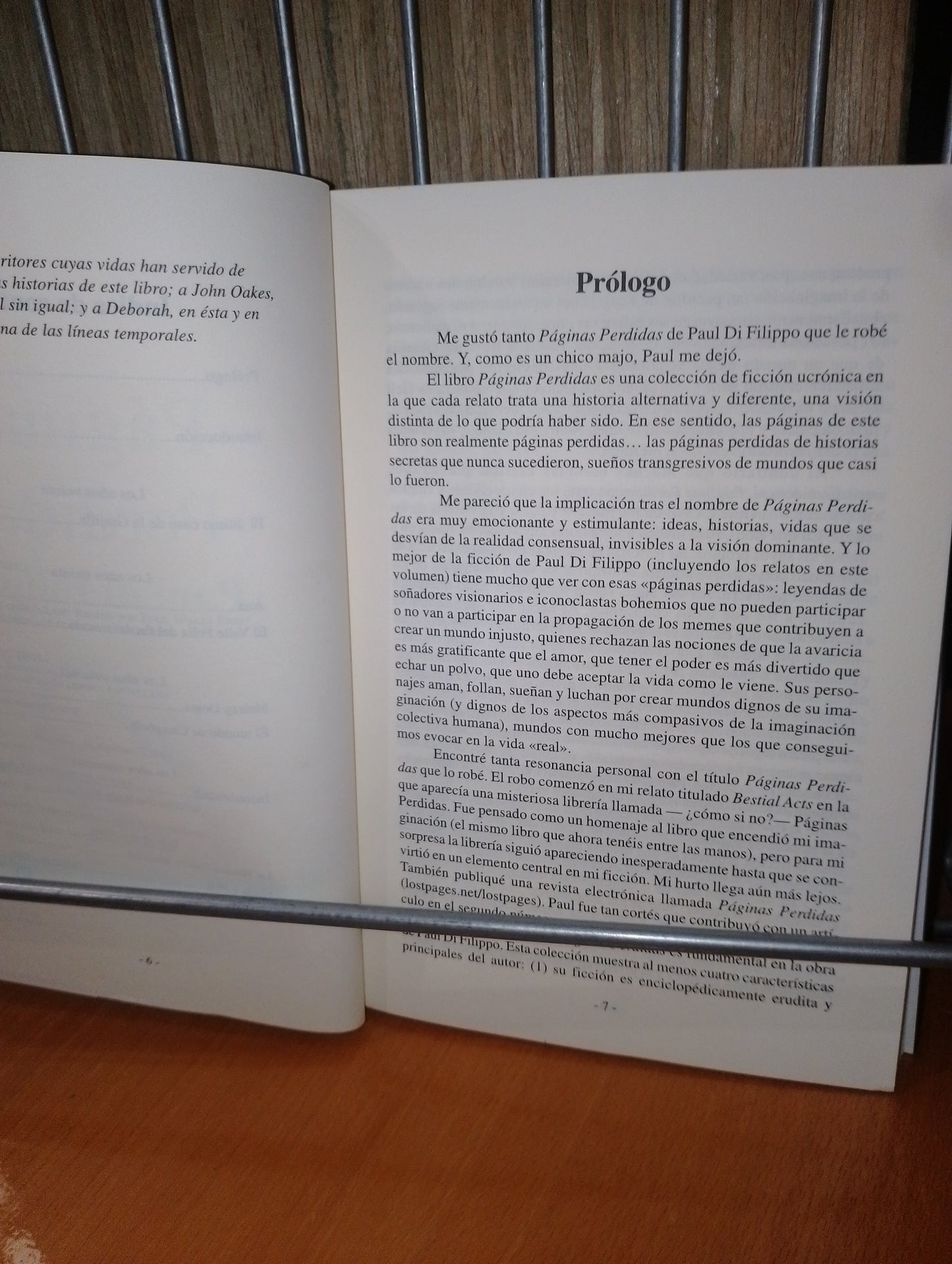 Páginas perdidas. Paul di Filippo