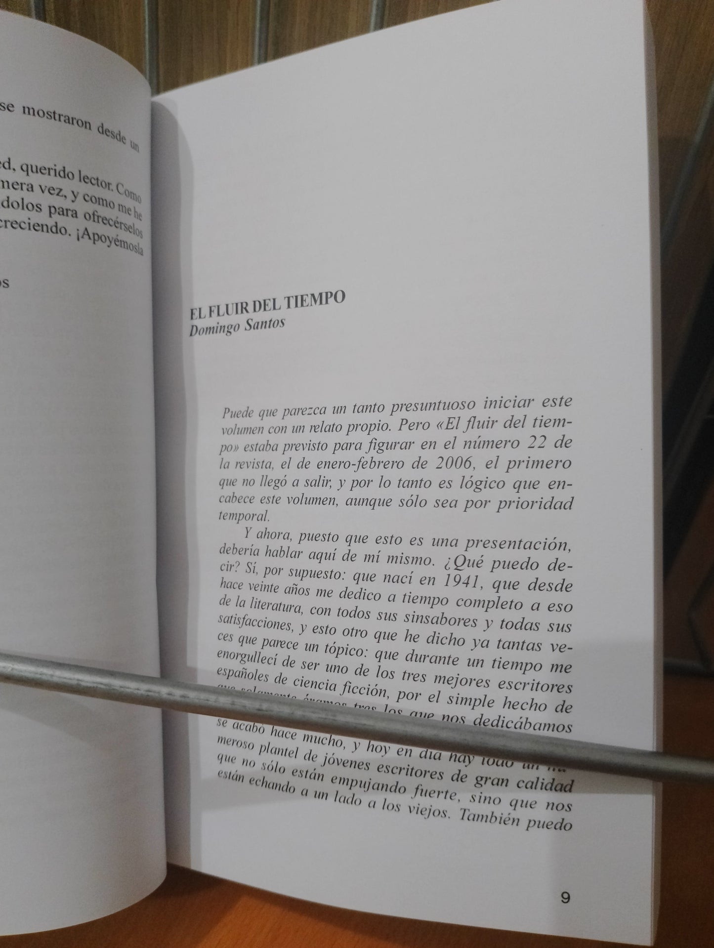 Fragmentos del futuro. Domingo Santos
