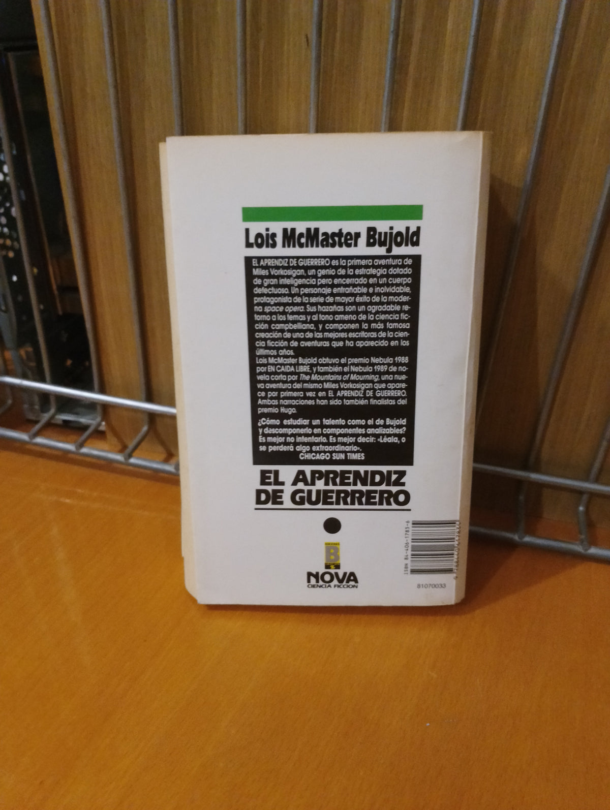 El aprendiz de guerrero. Lois McMaster Bujold