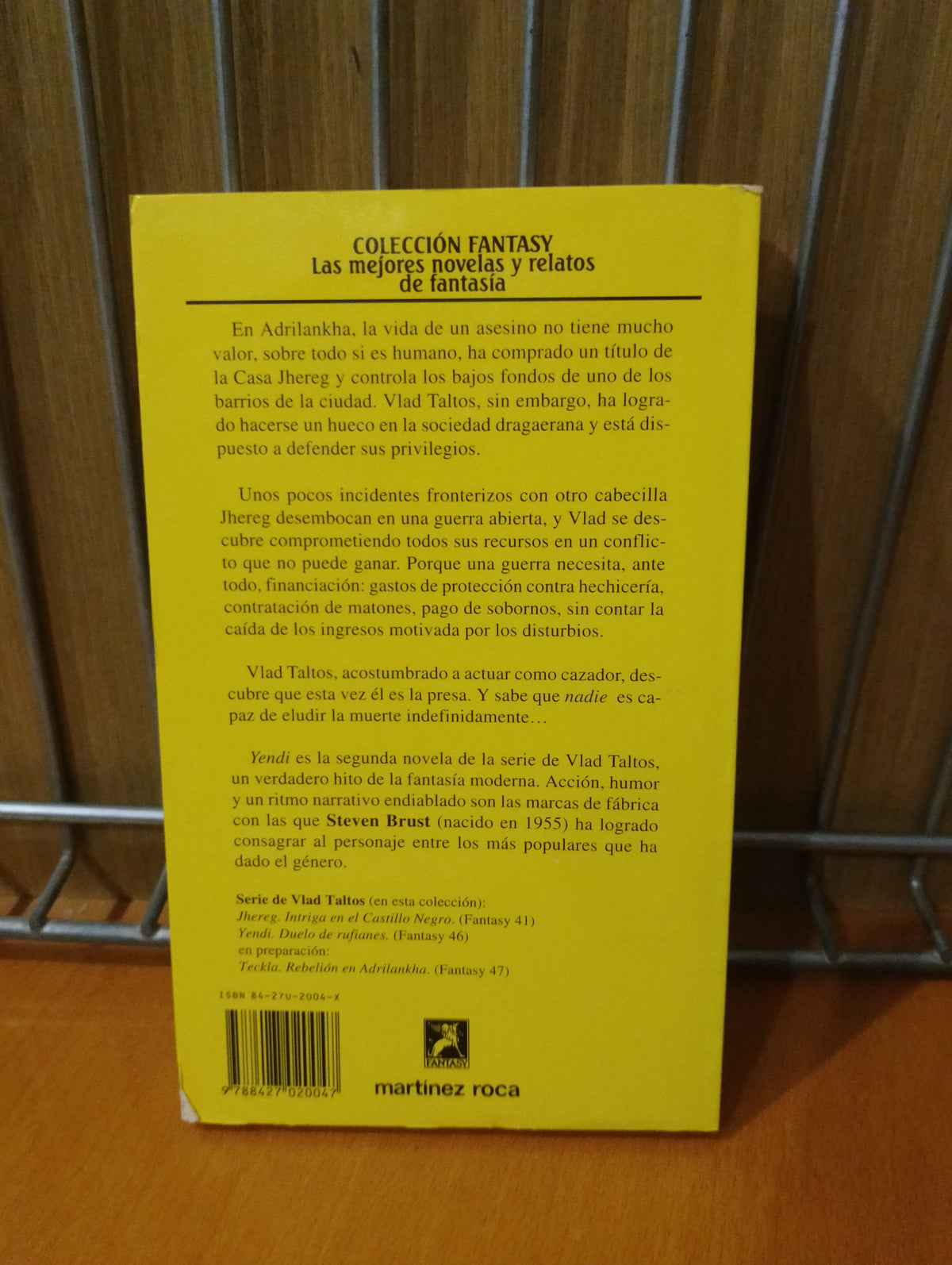 Yendi. Duelo de rufianes. Steven Brust