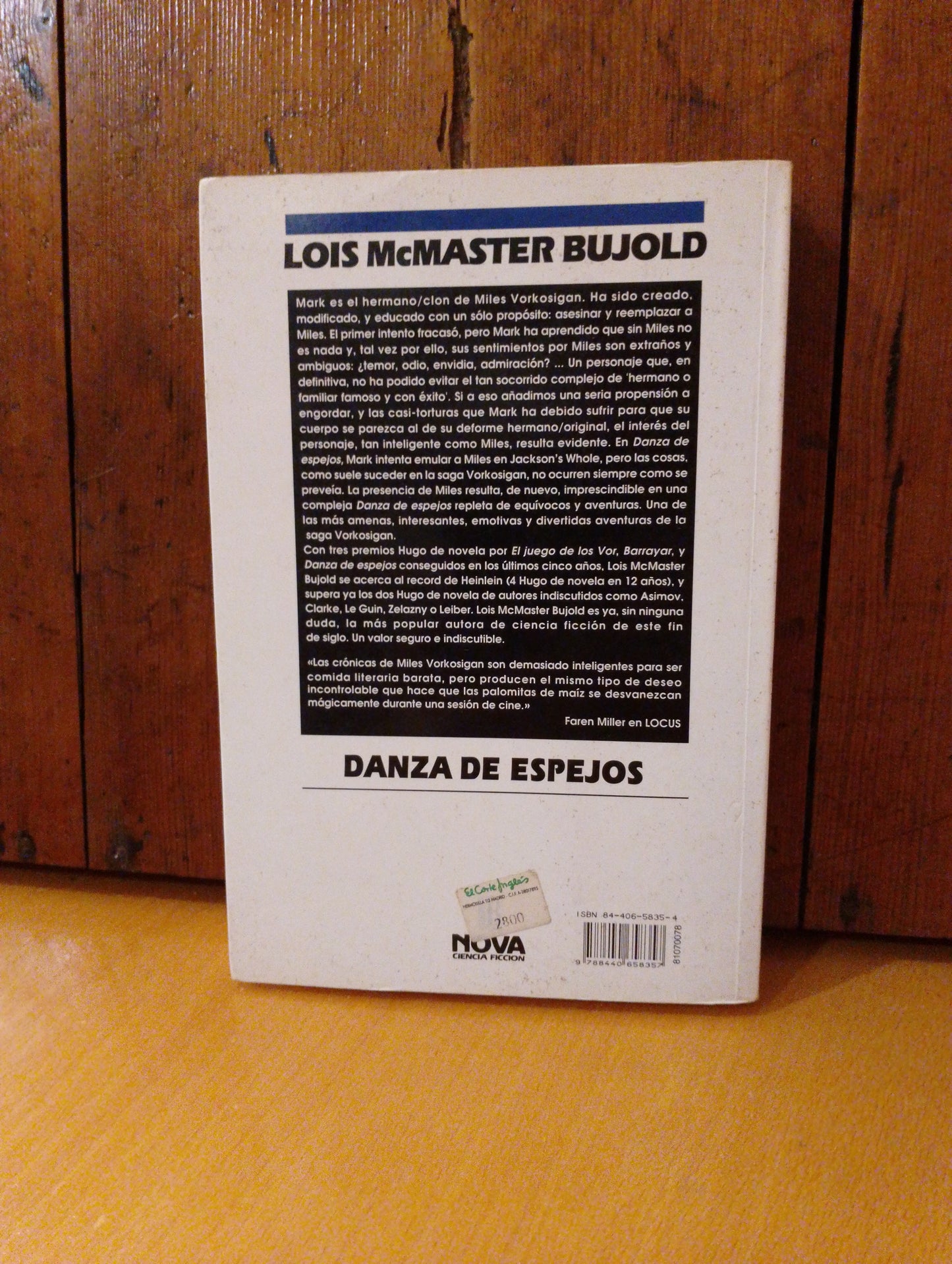 Danza de espejos. Lois McMaster Bujold