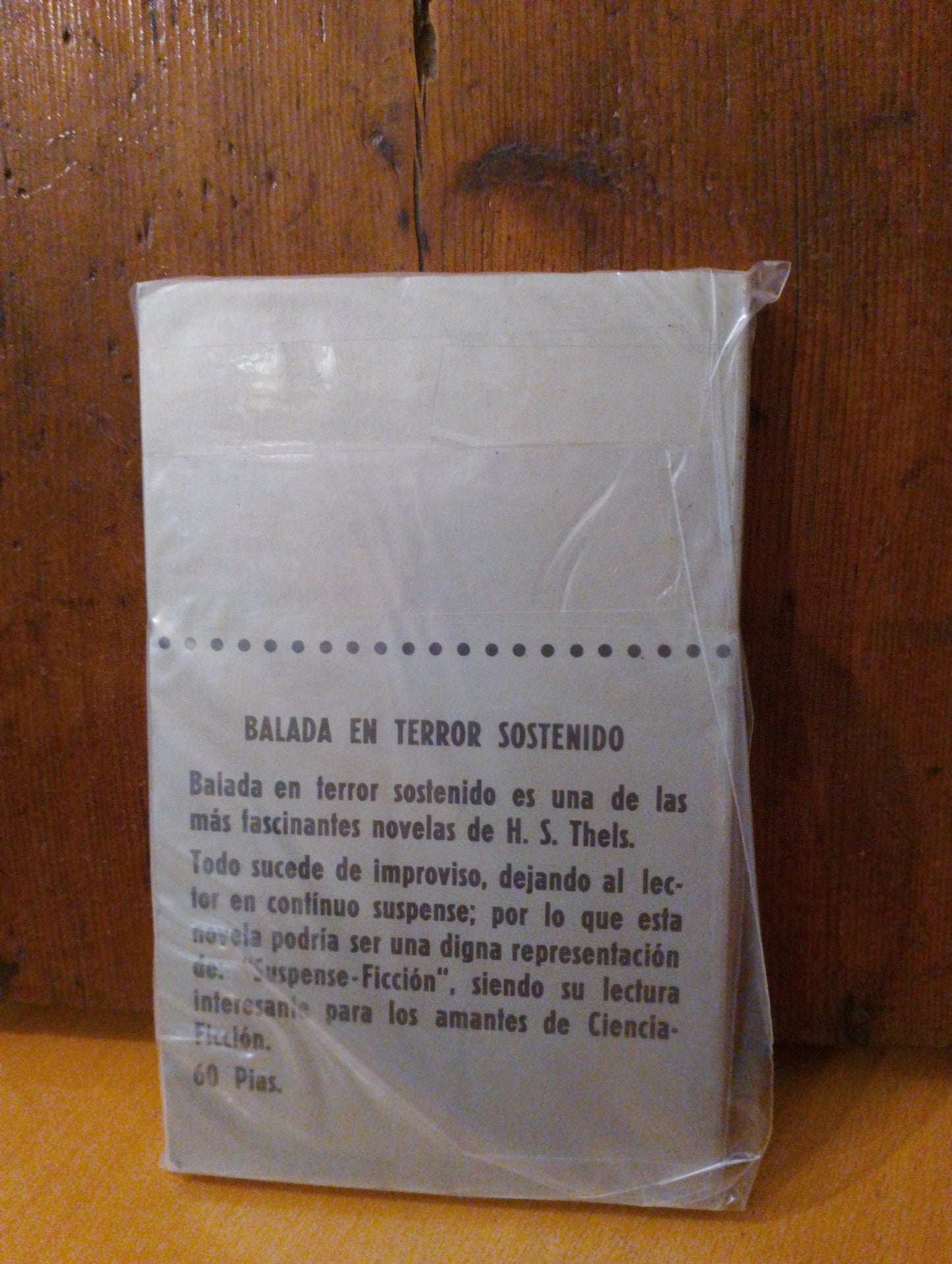 Balada en terror sostenido. H. S. Thels