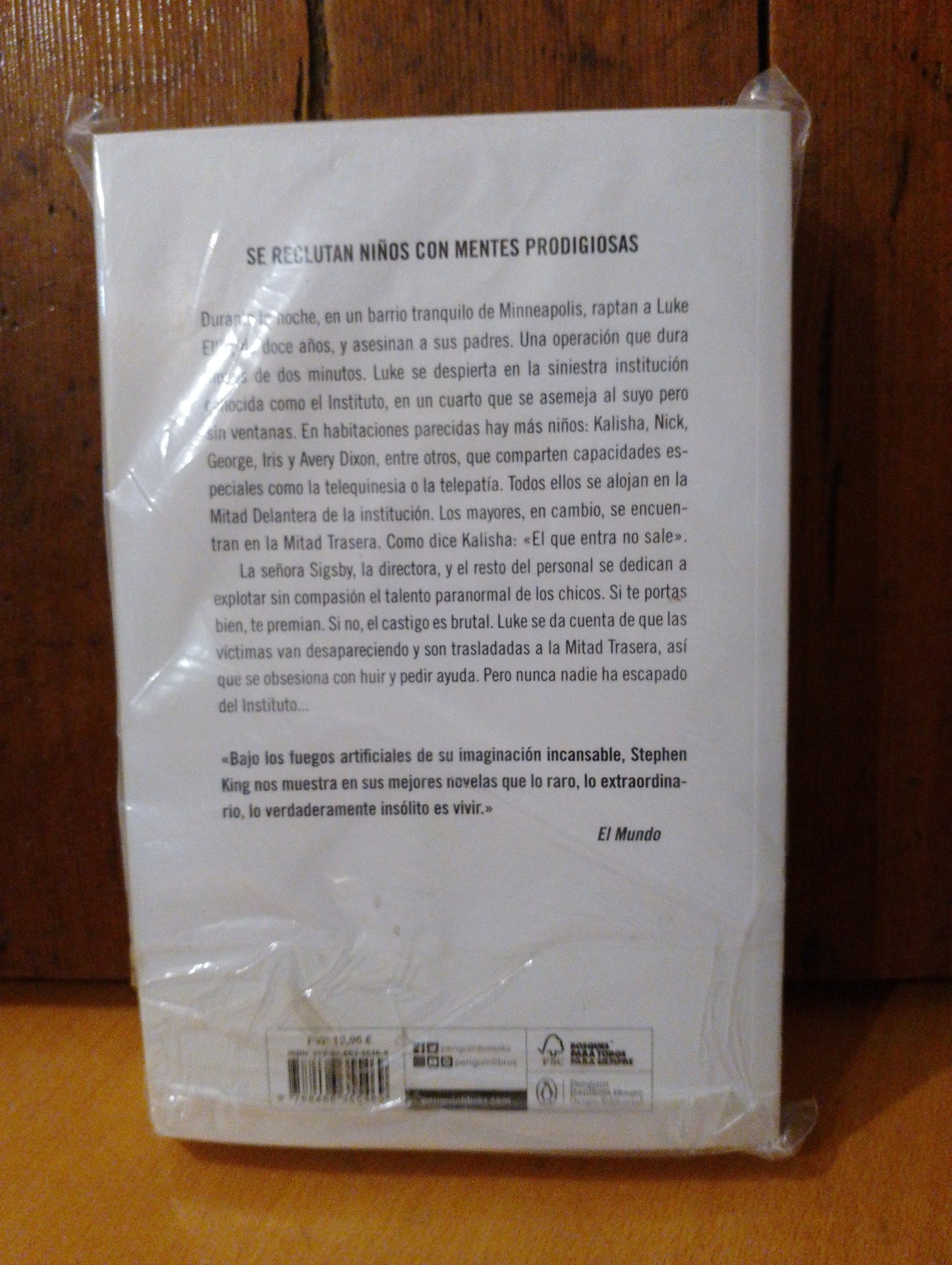 El instituto. Stephen King