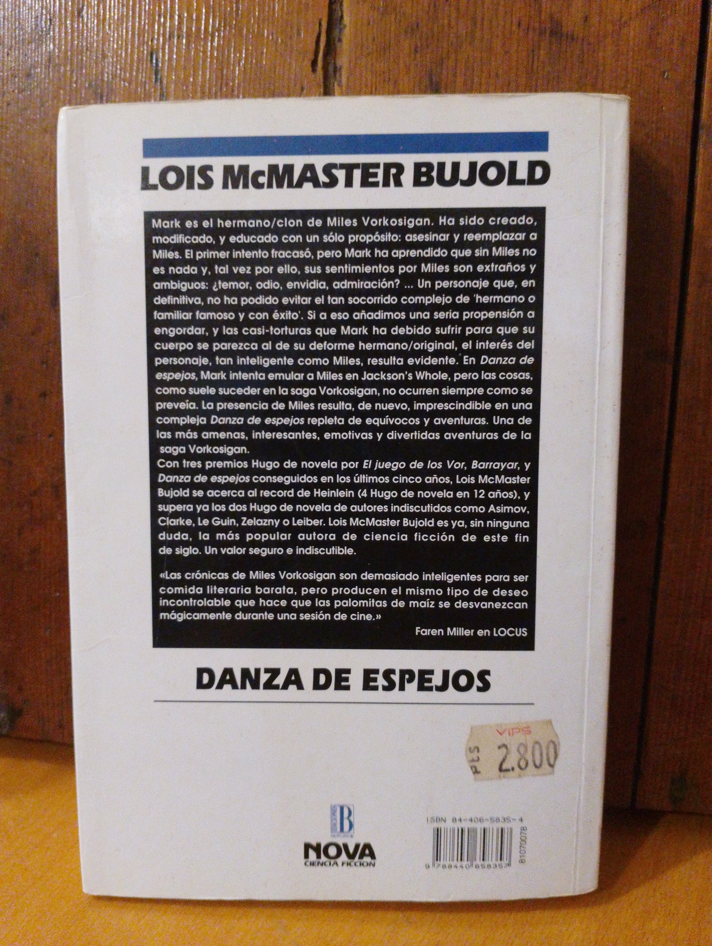 Danza de espejos. Lois McMaster Bujold