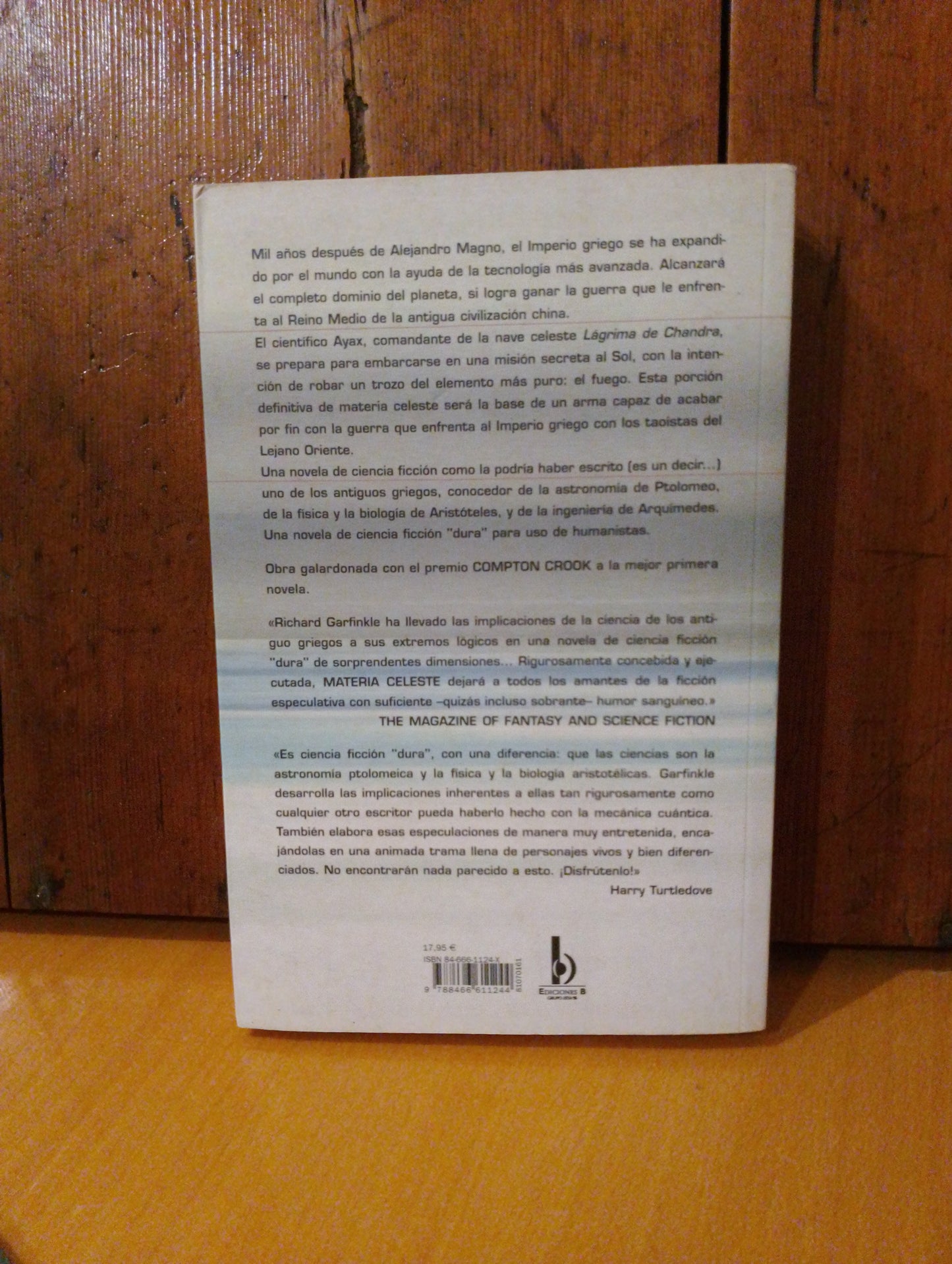 Materia celeste. Richard Garfinkle