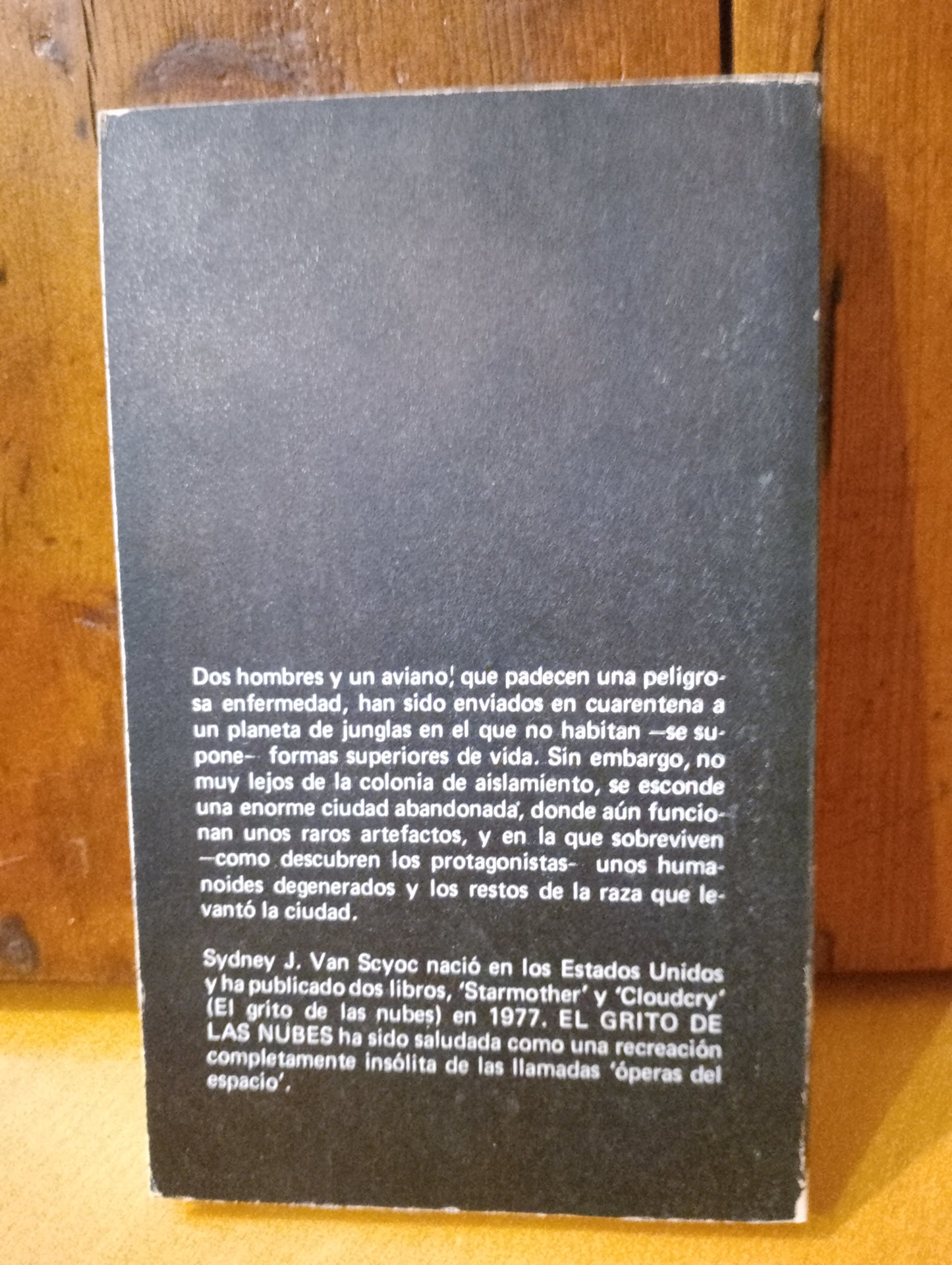 El grito de las nubes. Sydney J. Van Scyoc