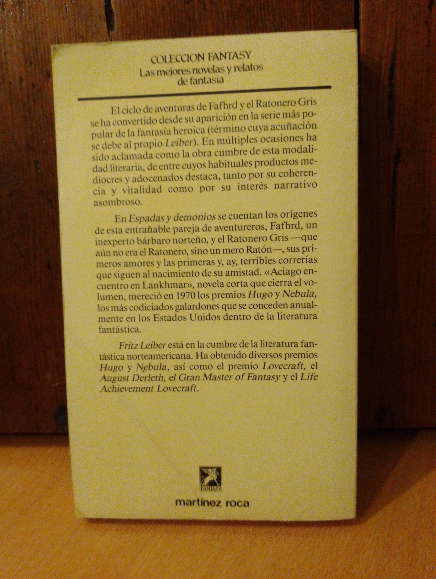 Espadas y demonios. Fritz Leiber