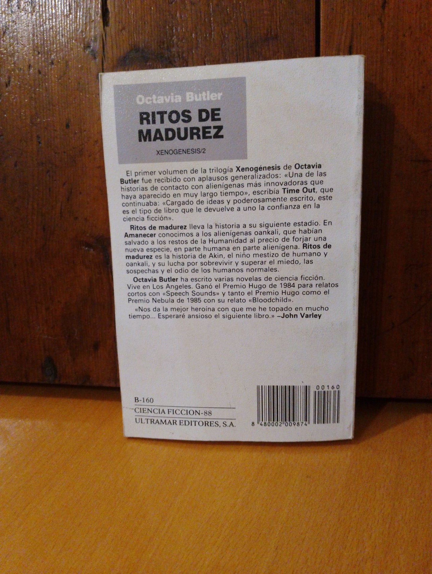 Ritos de madurez. Octavia Butler