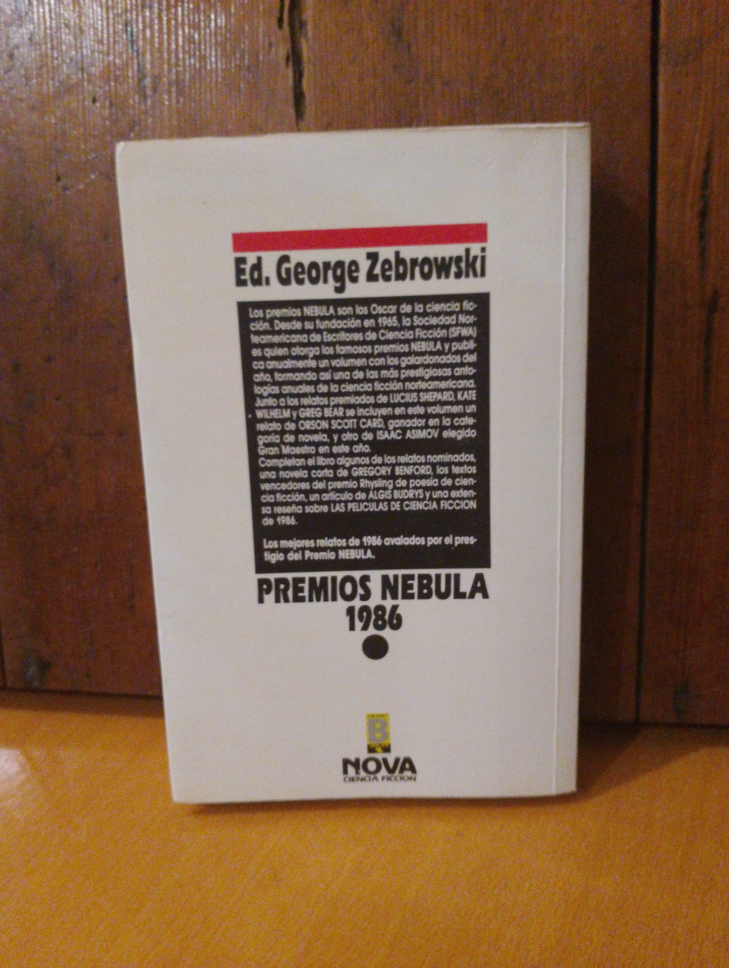 Premios nebulae 1986. Ed. George Zebrowski
