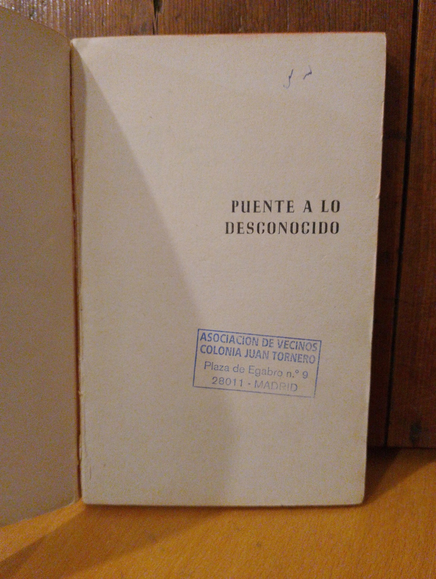 Puente a lo desconocido. Francisco Valverde Torne