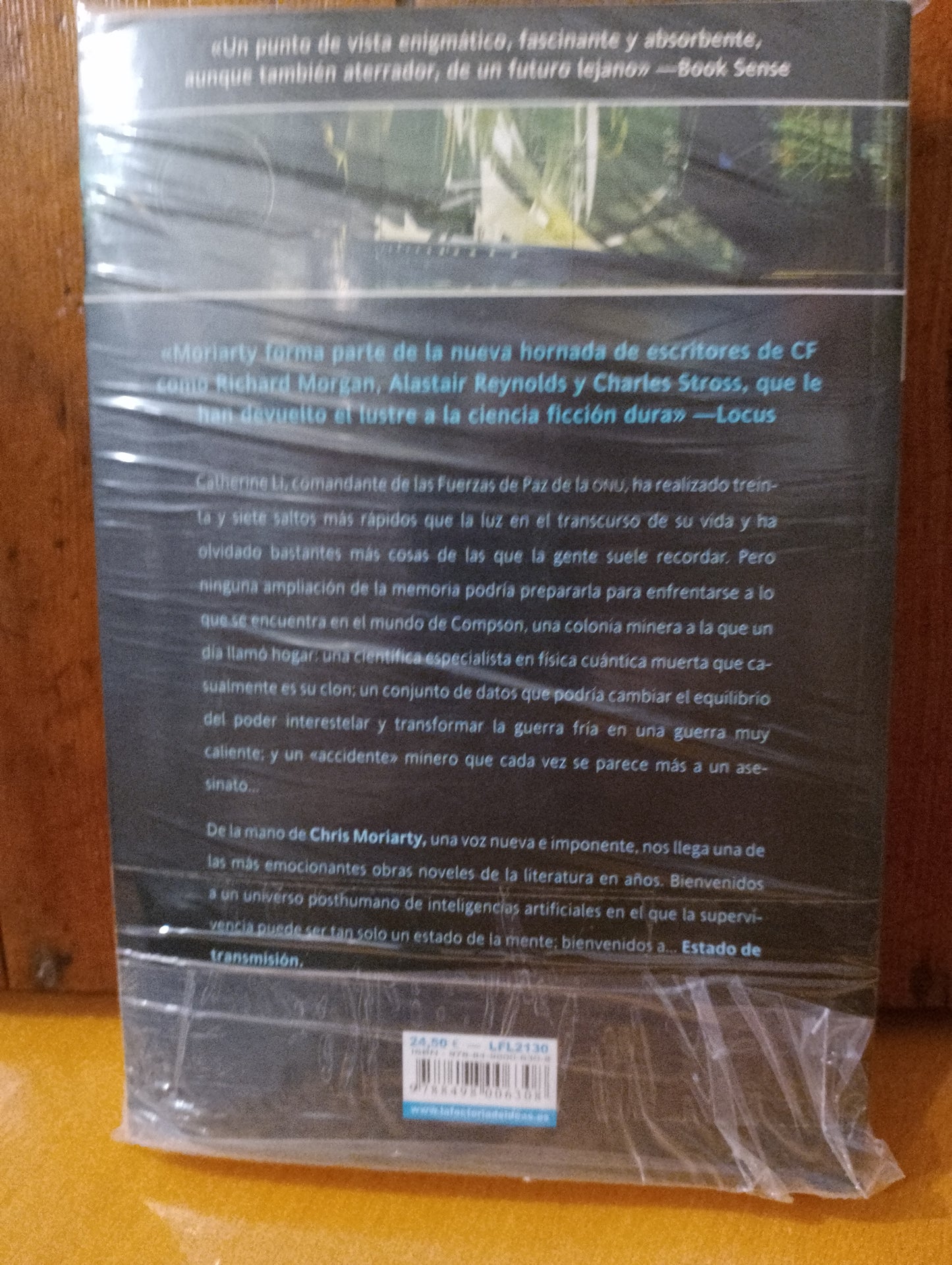 Estado de transmision. Chris Moriarty