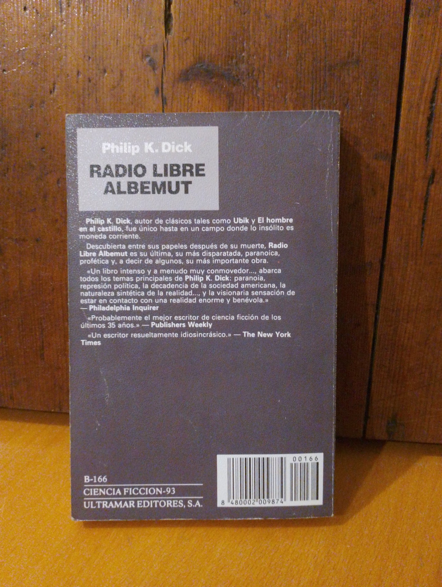 Radio libre Albemut. Philip K Dick