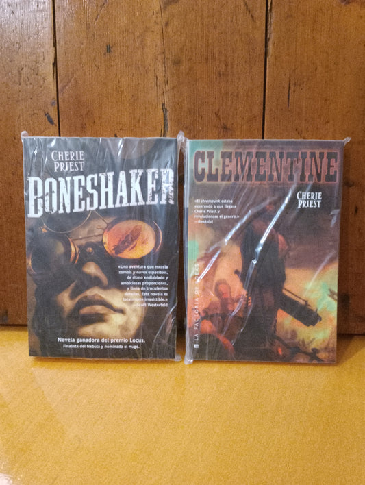 Lote dos libros Boneshaker y Clementine. Cherie Priest